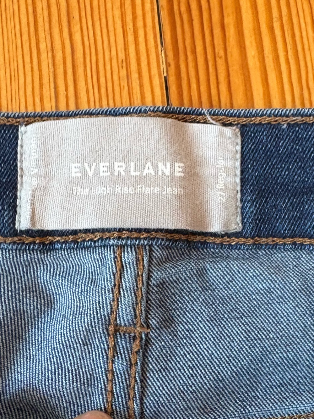 Everlane | Modern High Rise | Flare Jeans | Medium Blue | 27 Regular - Picture 5 of 8
